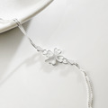 鏤空四葉草 ‧ 純銀手鍊