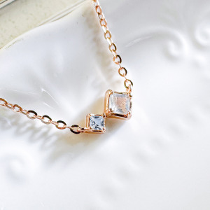 天然石│托帕石 ‧ 拉長石│時空交錯 ‧ 純銀項鍊