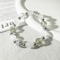 天然石│白幽靈 ‧ 綠幽靈│森林共舞 ‧ 水晶手串