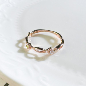 天然石│橄欖石 ‧ 海藍寶│幸福交織 ‧ 純銀戒指