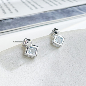 天然石│托帕石形影不離 ‧ 純銀耳環