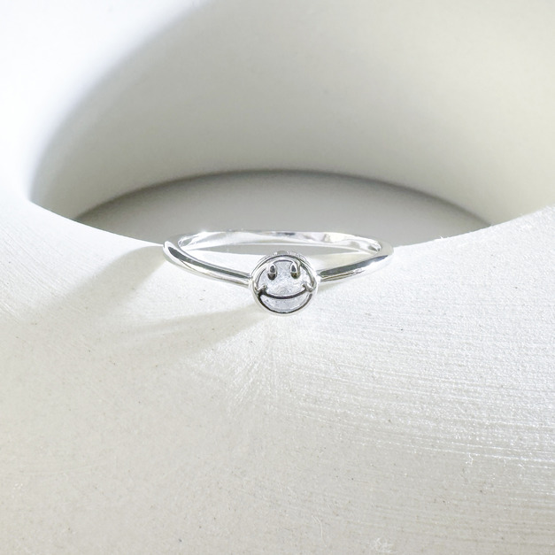 天然石│拉長石Smile微笑 ‧ 純銀戒指