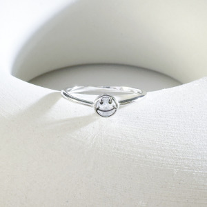 天然石│拉長石Smile微笑 ‧ 純銀戒指