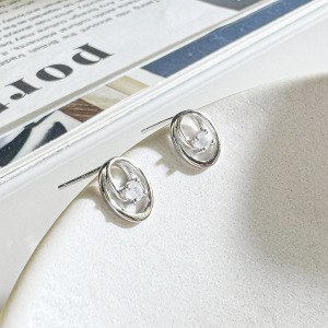 天然石│月光石記憶深處 ‧ 純銀耳環