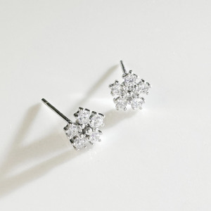 浪漫雪花 ‧ 純銀耳環