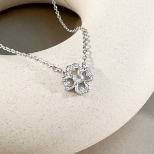 天然石│拉長石遇見幸運 ‧ 純銀項鍊