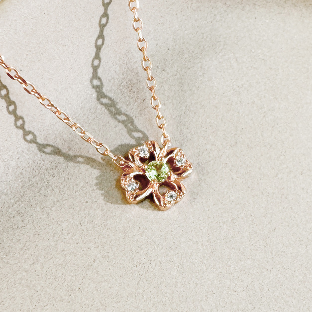 天然石│橄欖石遇見幸運 ‧ 純銀項鍊