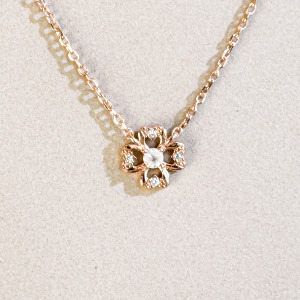 天然石│月光石遇見幸運 ‧ 純銀項鍊