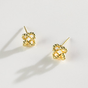 扭結小星 ‧ 純銀耳環