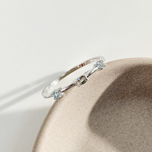 天然石│茶水晶 ‧ 托帕石│幸福特寫 ‧ 純銀戒指