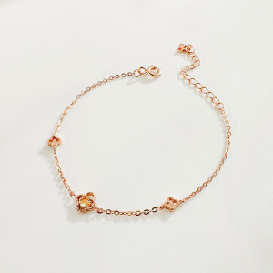 天然石│黃水晶加倍幸運 ‧ 純銀手鍊