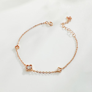 天然石│拉長石加倍幸運 ‧ 純銀手鍊