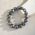天然石│湛藍彼得石 ‧ 水晶手串