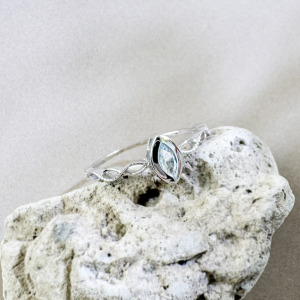 天然石│托帕石預言家 ‧ 純銀戒指