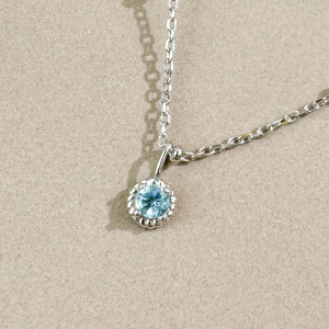 天然石│托帕石餘韻 ‧ 純銀項鍊