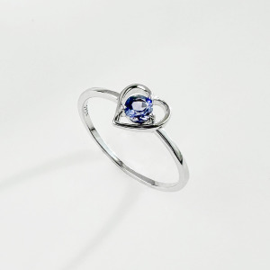天然石│堇青石理想情人 ‧ 純銀戒指