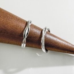 交織的愛對戒 ‧ 純銀戒指