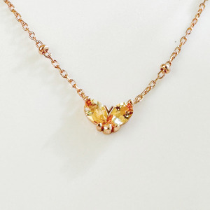 天然石│黃水晶夠愛 ‧ 純銀項鍊