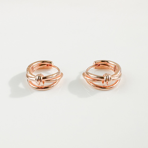 收藏依戀 ‧ 純銀耳環 (玫)