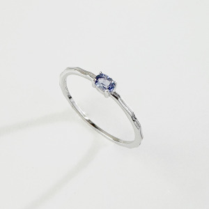 天然石│堇青石心之所望 ‧ 純銀戒指