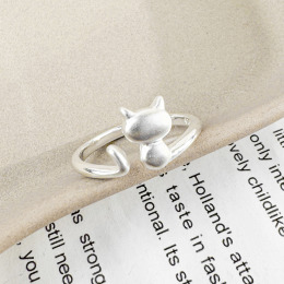 Q萌小貓 ‧ 純銀戒指