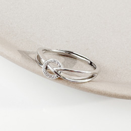交錯圈 ‧ 純銀戒指 (銀)