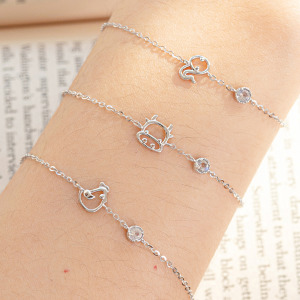 天然石│十二生肖│拉長石飾來運轉 ‧ 純銀手鍊