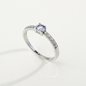 天然石│堇青石璀璨年華 ‧ 純銀戒指