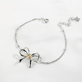 天然石│黃水晶浪漫蝴蝶結 ‧ 純銀手鍊_1