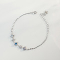 天然石│海藍寶 ‧ 托帕石 ‧ 堇青石│浪漫交響曲 ‧ 純銀手鍊_1