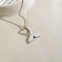 人魚小鑽 ‧ 純銀項鍊 (銀)