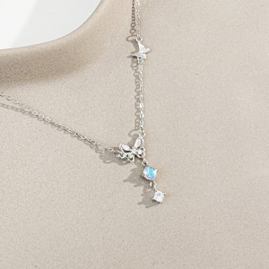 花漾蝴蝶 ‧ 純銀項鍊