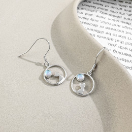 星空貓咪 ‧ 純銀耳環