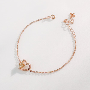 天然石│黃水晶心動時分 ‧ 純銀手鍊