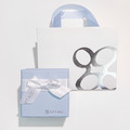 品牌緞帶燙銀藍禮盒組