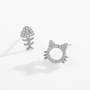 貓魚 ‧ 純銀耳環