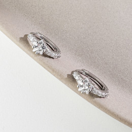 星星小圈 ‧ 純銀耳環