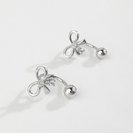 甜美蝴蝶結 ‧ 純銀耳環