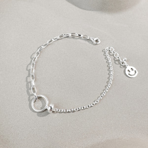 微笑鍊條 ‧ 純銀手鍊
