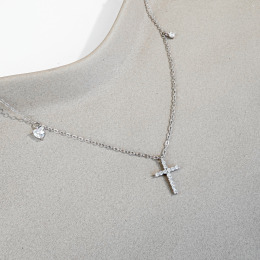 十字架小鑽 ‧ 純銀項鍊