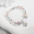 天然石│雪花幽靈 ‧ 粉水晶 ‧ 紫水晶 ‧ 海藍寶│海語星光 ‧ 水晶手串