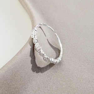 玫瑰小鑽 ‧ 純銀戒指