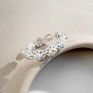 小雛菊 ‧ 純銀戒指