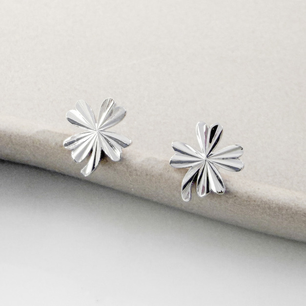 四葉草 ‧ 純銀耳環
