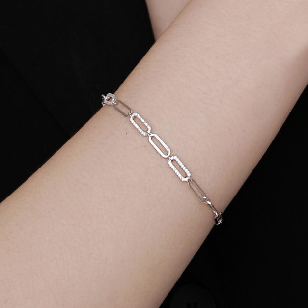 質感鍊條 ‧ 純銀手鍊