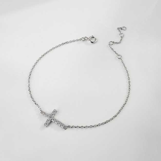 十字架鑽 ‧ 純銀手鍊