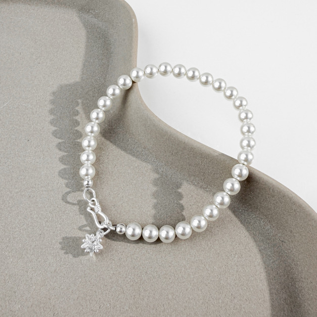 氣質珍珠 ‧ 純銀手鍊