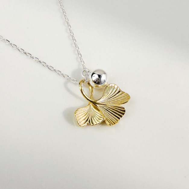 浪漫銀杏 ‧ 純銀項鍊