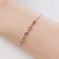 天然石│紫水晶 ‧ 石榴石│勾勒回憶 ‧ 純銀手鍊_1