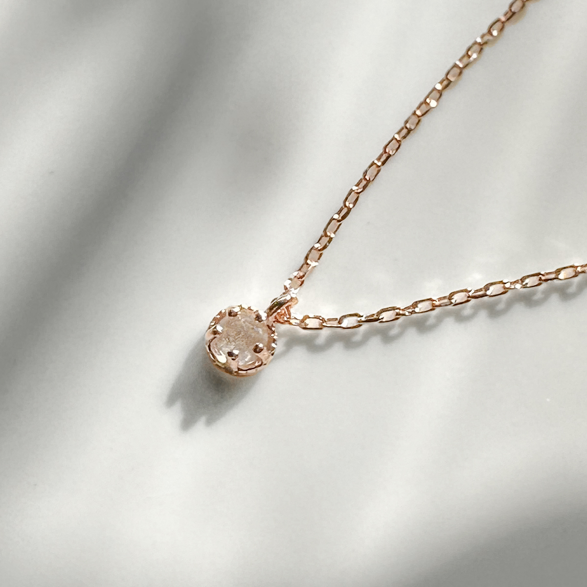 天然石│晨曦拉長石 ‧ 純銀項鍊